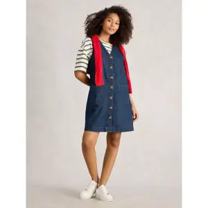 White Stuff Rose Denim Pinafore